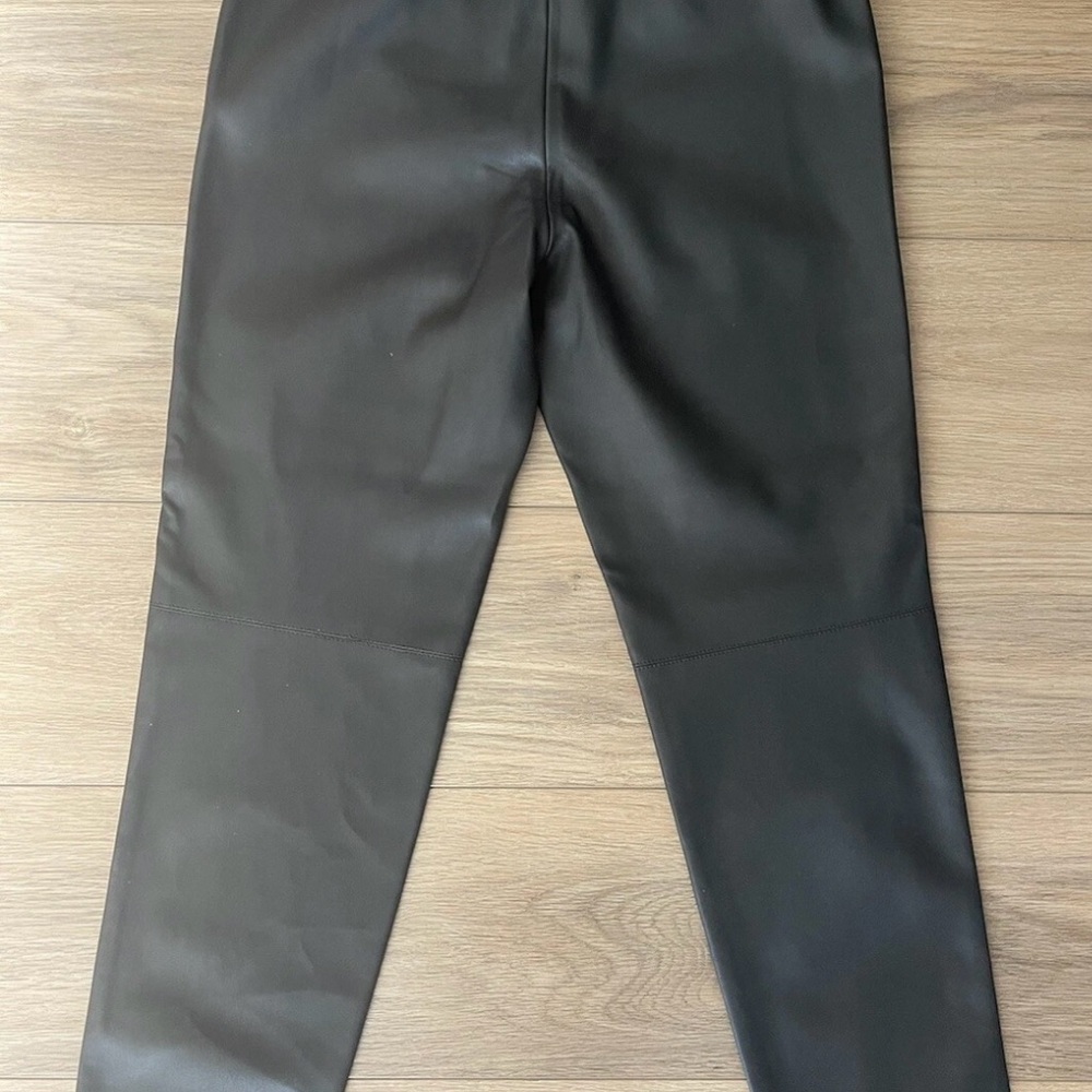NWOT Truth Dark Green Leather Pants Size6 - Picture 3 of 7